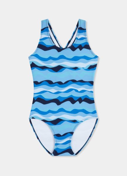 Girls Seafolly Teen Girls One Pieces Poolside Girls Crossover Back One Piece - Poolside