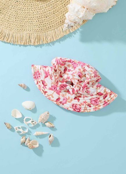 Silk Road Girls Swim Bucket Hat - Pink Seafolly Accessories Girls