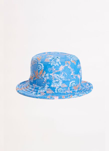 Seafolly Accessories Blue Fuji Girls Bucket Hat - Blue Girls