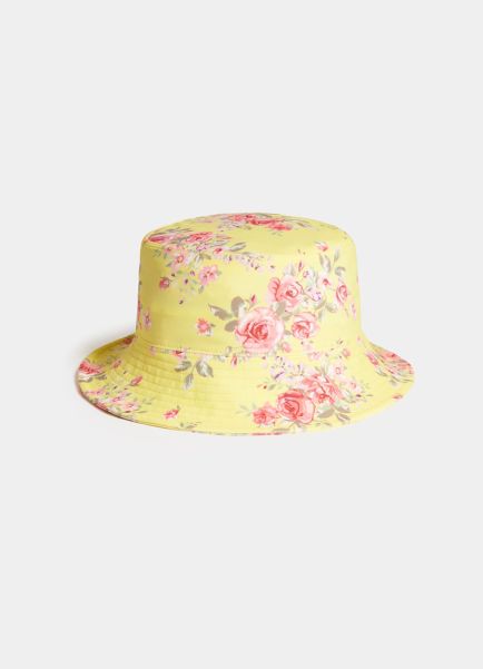 Girls Seafolly Girls Bucket Hat  - Floral Accessories
