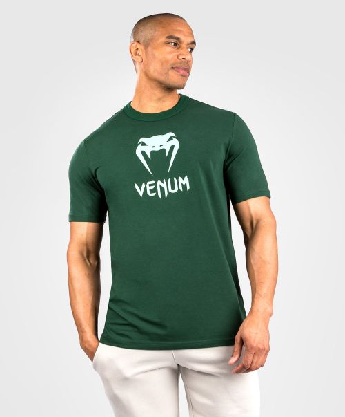 Venum Classic T-Shirt - Dark Green/Turquoise Men Savings Cotton T-Shirts