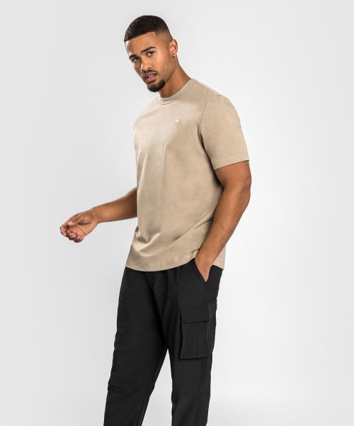 Men Lowest Ever Cotton T-Shirts Venum Silent Power T-Shirt - Sand