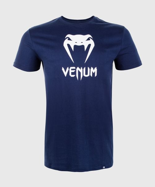 Men Venum Classic T-Shirt - Navy Blue Cotton T-Shirts Affordable