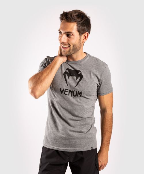 Cotton T-Shirts Peaceful Venum Classic T-Shirt - Heather Grey Men