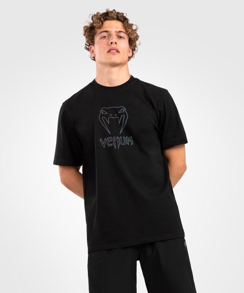 Cotton T-Shirts Venum Classic T-Shirt - Black/Black Reflective Men Practical
