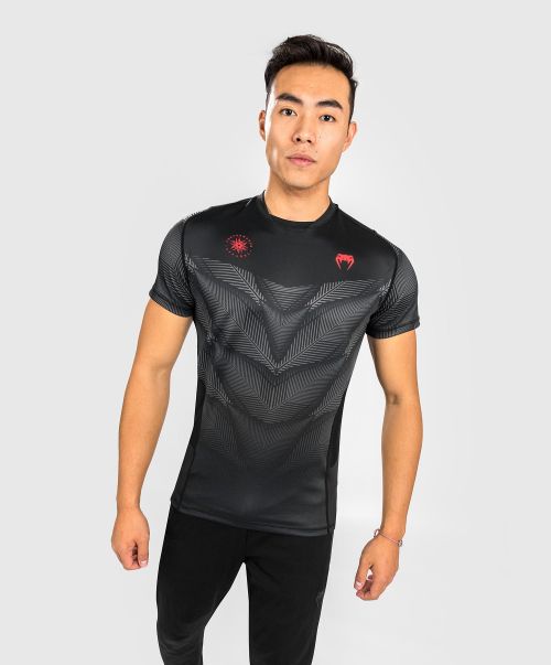Venum Phantom Dry Tech T-Shirt - Black/Red Shop Men Dry Tech T-Shirts