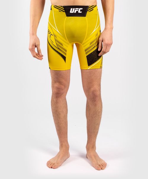 Ufc Venum Authentic Fight Night Men's Vale Tudo Shorts - Short Fit - Yellow Affordable Compression Shorts & Vale Tudo Men