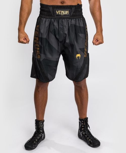 Boxing Shorts Efficient Venum Razor Boxing Shorts - Black/Gold Men
