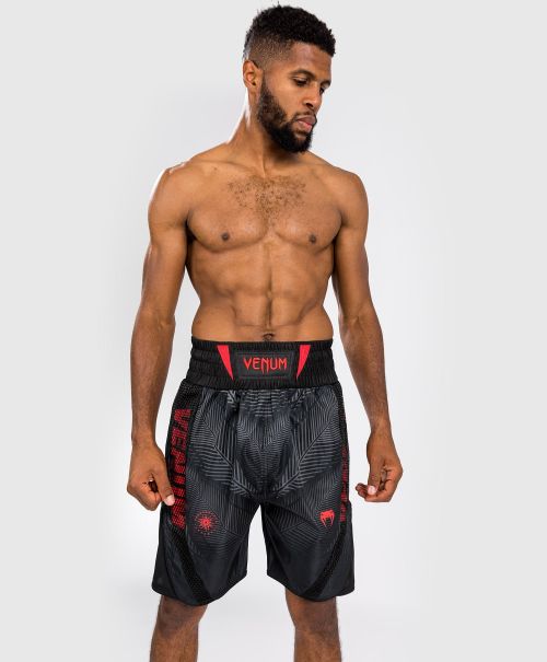 Venum Phantom Boxing Shorts - Black/Red Discount Boxing Shorts Men