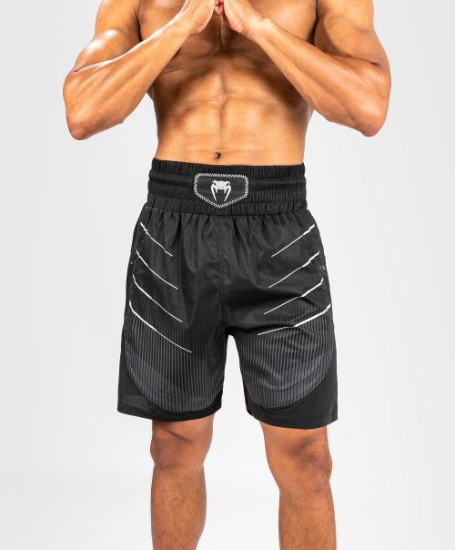 Men Venum Biomecha Boxing Shorts - Black/Grey Cheap Boxing Shorts