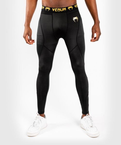 Bargain Compression Pants Venum G-Fit Spats - Black/Gold Men