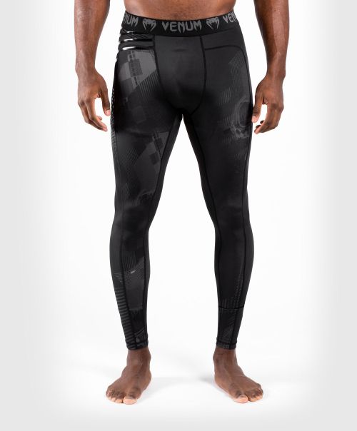 Promo Venum Skull Compression Tights - Black/Black Men Compression Pants