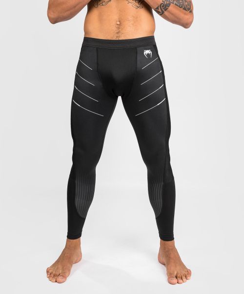 Men Venum Biomecha Spats - Black/Grey Classic Compression Pants