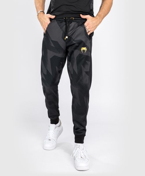 Deal Venum Razor Joggers - Black/Gold Men Jogging Pants And Sweatpants