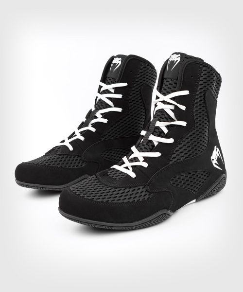 Shoes Venum Contender Boxing Shoes - Black/White Top Men