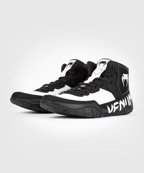 Affordable Men Shoes Venum Elite Wrestling Shoes - Black/White