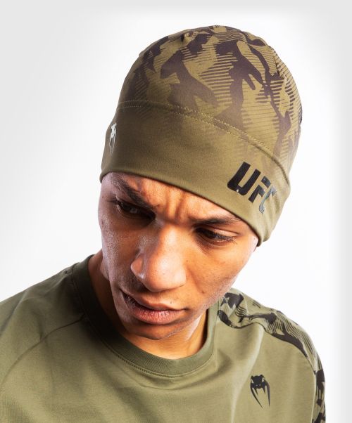 Secure Ufc Venum Authentic Fight Week Unisex Performance Beanie - Khaki Hats & Caps Men