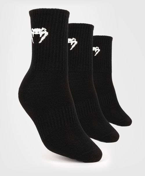Venum Classic Sock - Set Of 3 - Black/White Men Quick Socks