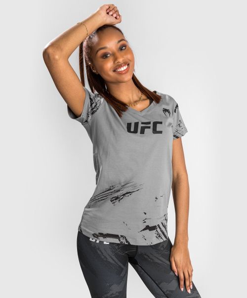 Buy Women Ufc Venum Authentic Fight Week Women’s 2.0 Short Sleeve T-Shirt - Grey Cotton T-Shirts & Crop Tops