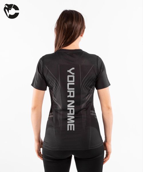 Dry Tech T-Shirt Women Ufc Venum Personalized Authentic Fight Night Women's Walkout Jersey - Black Convenient
