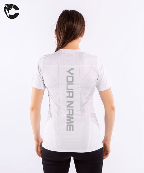 Dry Tech T-Shirt Ufc Venum Personalized Authentic Fight Night Women's Walkout Jersey - White Women Trending