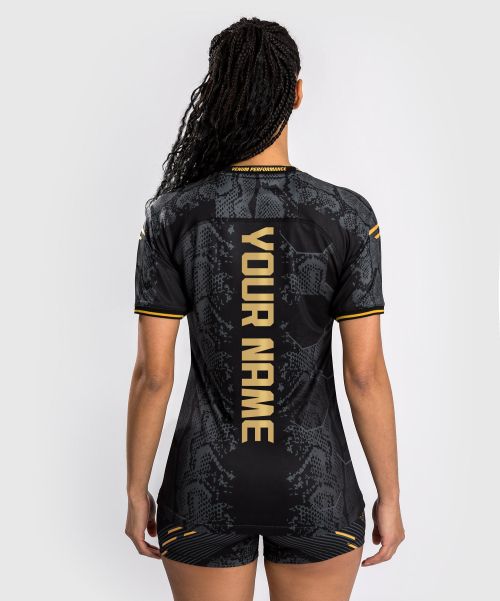 Ufc Adrenaline By Venum Personalized Authentic Fight Night Women's Walkout Jersey - Champion Dry Tech T-Shirt Knockdown Women