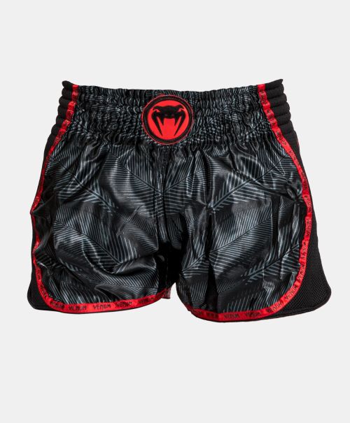Modern Venum Phantom Muay Thai Shorts - Black/Red Muay Thai Shorts Women