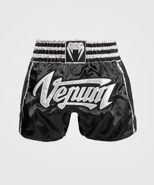 Venum Absolute 2.0 Muay Thai Shorts - Black/Silver Women Review Muay Thai Shorts