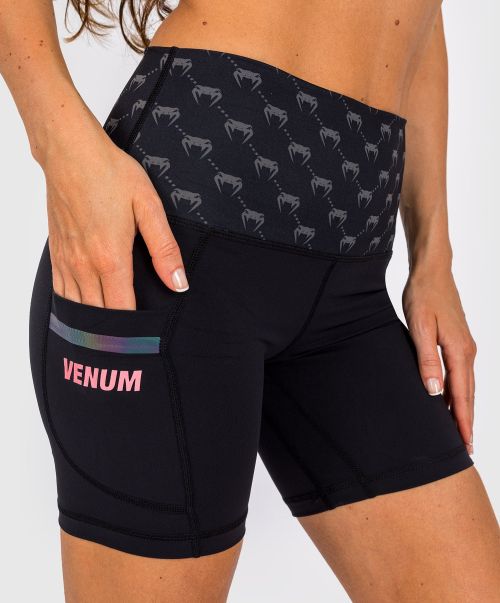 Venum Monogram Compression Shorts - For Women - Black/Pink Gold Women Compression Shorts Sale