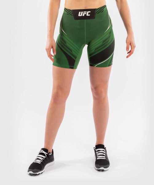 Ufc Venum Authentic Fight Night Women's Vale Tudo Shorts - Long Fit - Green Women Embody Compression Shorts