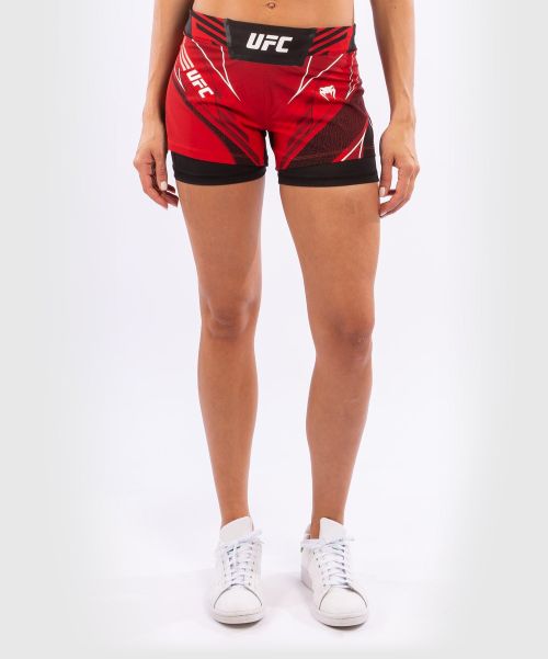 High-Quality Mma Shorts Women Ufc Venum Authentic Fight Night Women's Shorts - Short Fit - Red