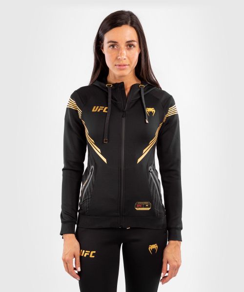 Women Zip Jacket Exclusive Ufc Venum Authentic Fight Night Women's Walkout Hoodie - Champion