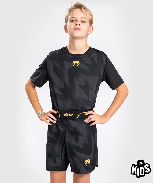 Venum Razor Fightshorts - For Kids - Black/Gold Kids Sleek Clothing