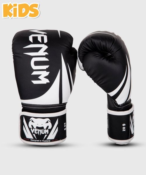 Kids Equipment Venum Challenger 2.0 Kids Boxing Gloves - Black/White Comfortable