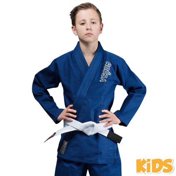 Equipment Well-Built Venum Contender Kids Bjj Gi (Free White Belt Included) - Blue Kids