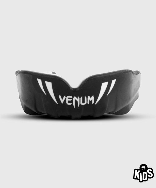 Venum Challenger Kids Mouthguard - Black/White Equipment Distinctive Kids